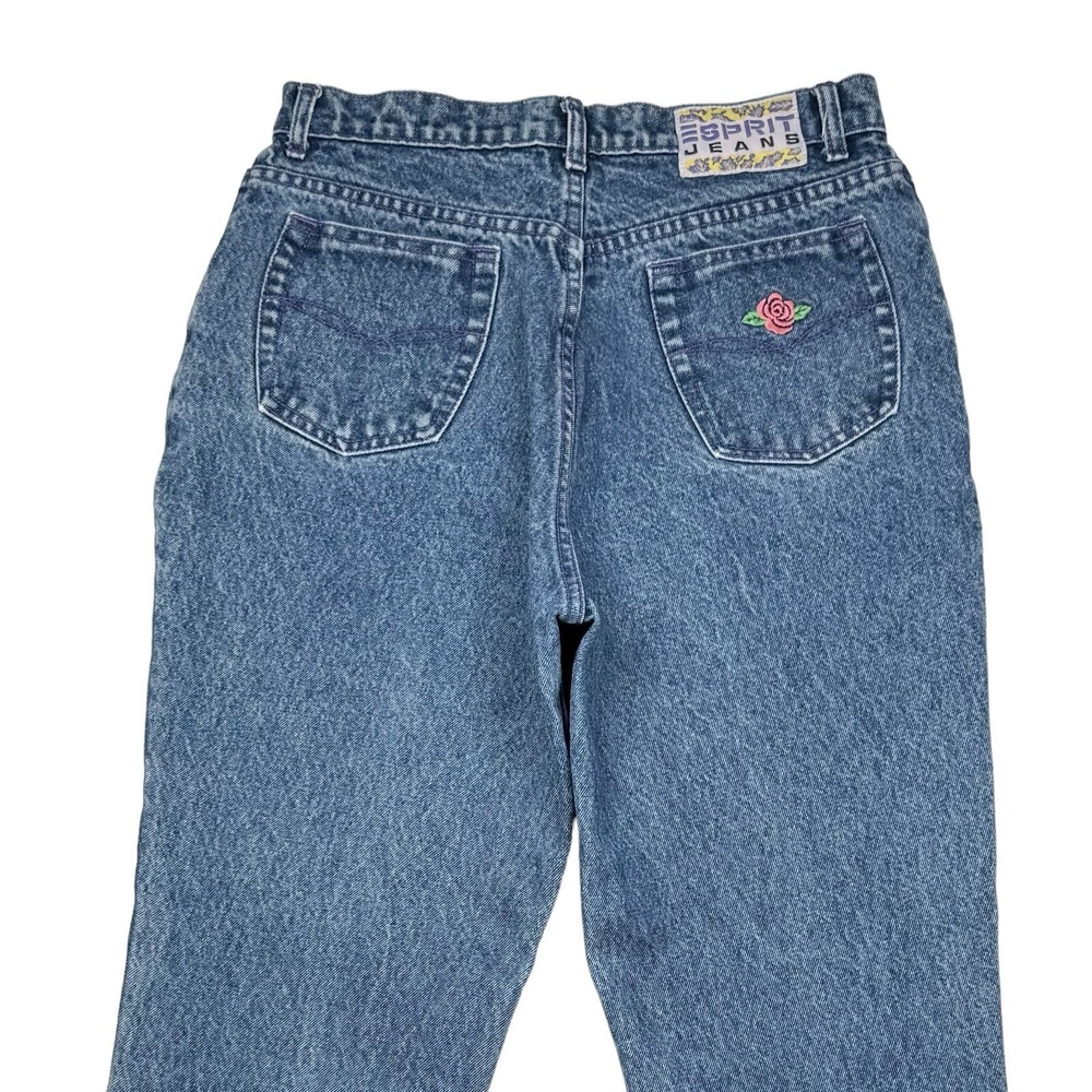 Vintage 80s Esprit Jeans Rose Flowers Size 32